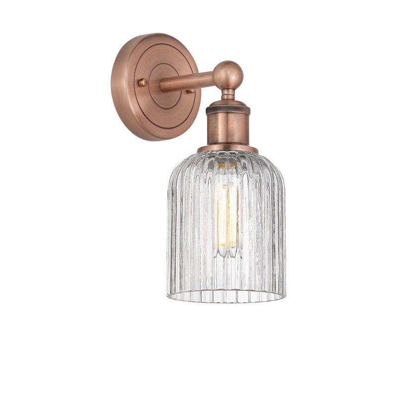 Northgate Steel Armed Sconce, Clear, Polished Chrome