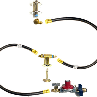 EasyFirePits Propane Tank In Table DIY Gas Fire Pit Connection Kit