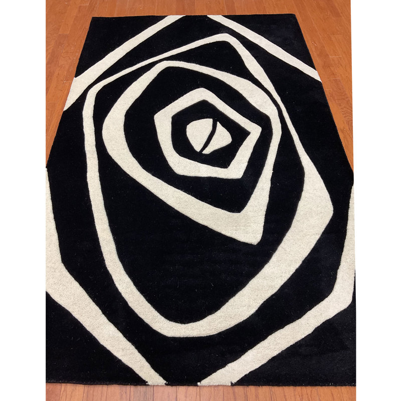 Wool Abstract Indoor Rug