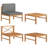 Teak Patio Chair with Cushions-64249910