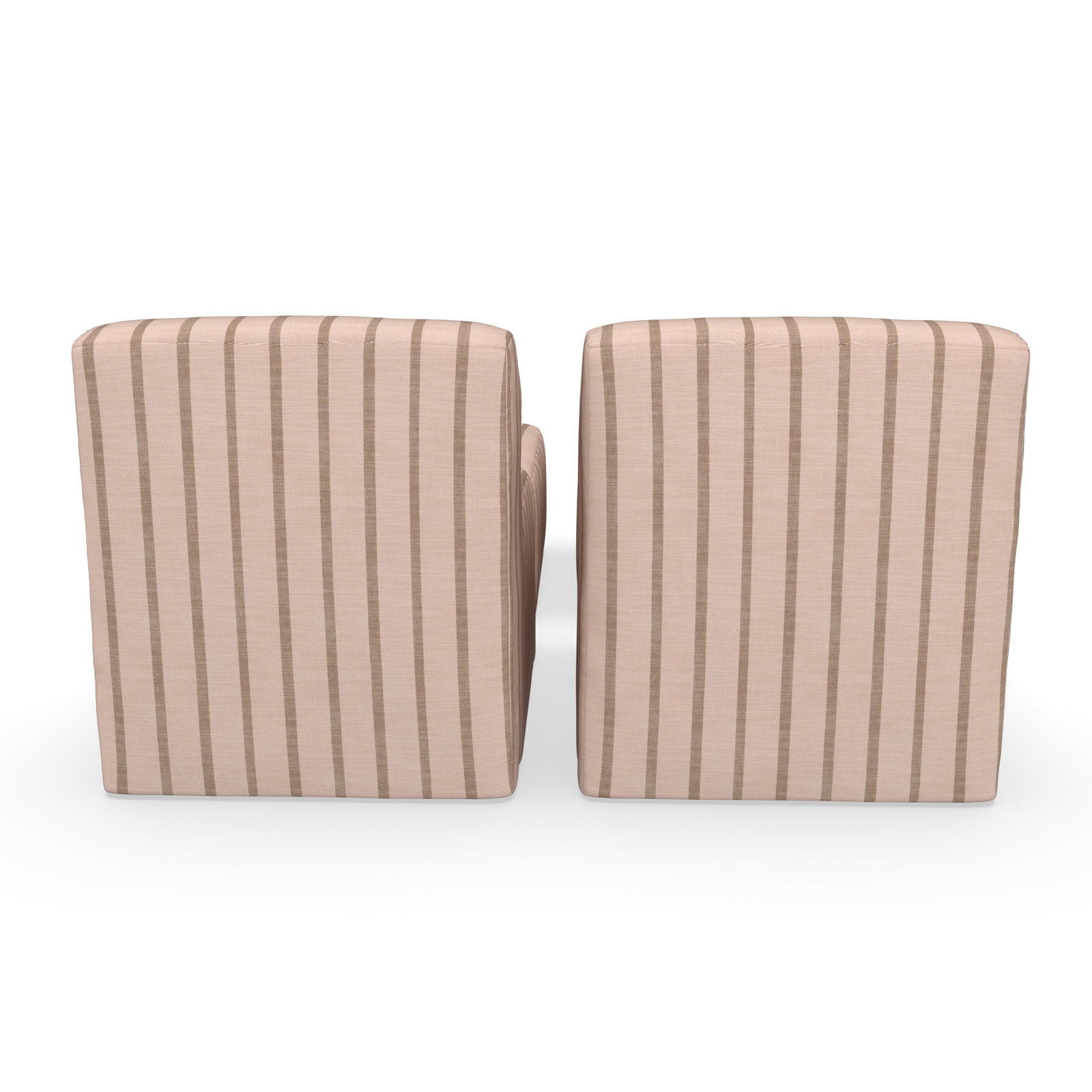 Praia Sunbrella® Patio Lounge Chair, Pink Striped Sunbrella®