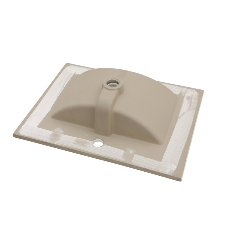 24'' White Ceramic Rectangular Single Vanity Top Sink
