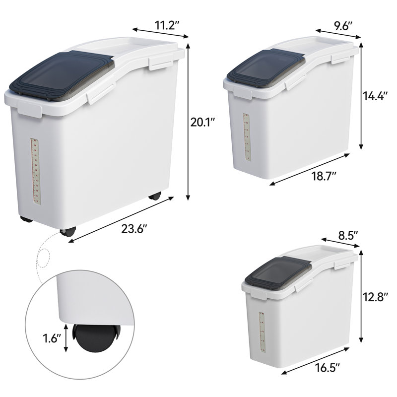 Ensemble de 3 contenants alimentaires Grain