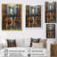 Pont brun et rouge Brooklyn City Bridge - art mural-59911801-59911749