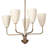 Lodovico Solid Brass 5-Light Chandelier