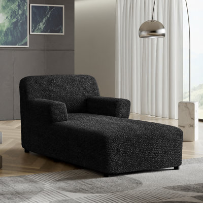 Stretchy Slipcover for Armless Chaise Lounge - Easy to Clean & Durable - Comfort Collection