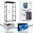 4 Drawer Dresser for Bedroom, Narrow Chest of Drawers, Wooden Top and Study Iron Frame 18"x37.5"-(WxH)