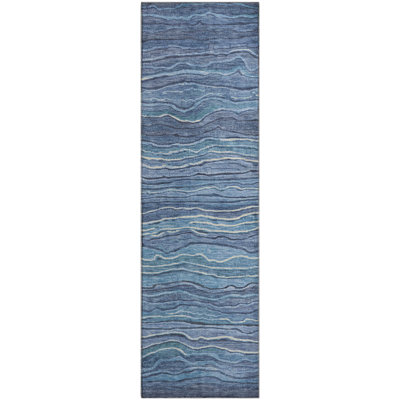 Premium Machine Washable Neiges AMF1704 Stripes Rug