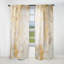 Fizzs beige et doré fantaisie - Rideau abstrait obscurcissant moderne - 1 panneau-107826850