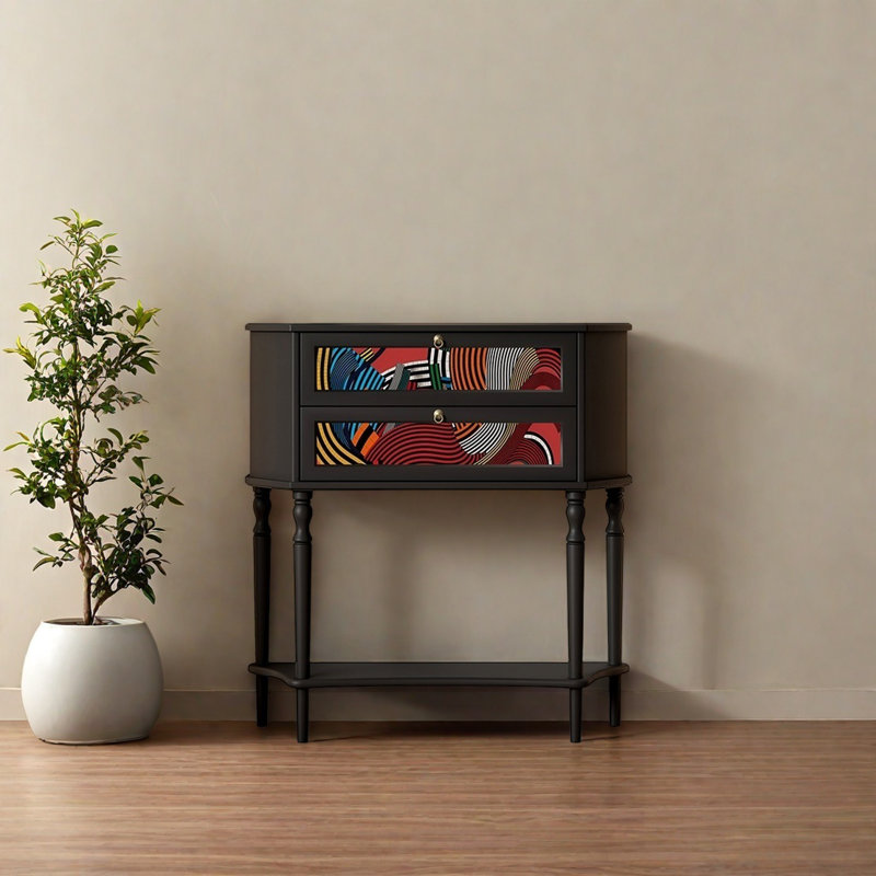 Retro Multifunctional Console Table