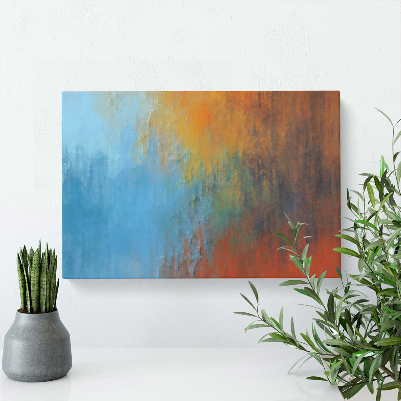 For a Sunrise in Abstract - Wrapped Canvas, 35cm H x 50cm W x 3cm D