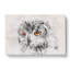 Orange Eyed Owl Watercolour - Wrapped Canvas Print-56662392