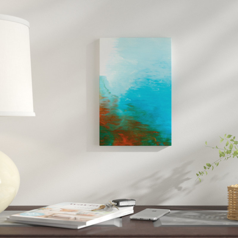 « neptune sky i », reproduction de peinture à l’acrylique sur toile tendue, H 40 po x l 26 po x P 1,5 po, Toile tendue