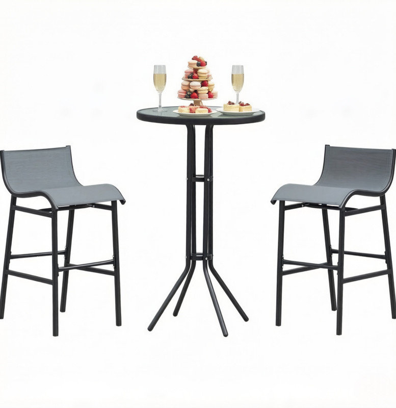 Ensemble de mobilier de jardin, ensemble bistro moderne, ensemble de conversation