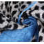 Coussin lombaire en soie de luxe avec imprimé animal audacieux 16 x 24