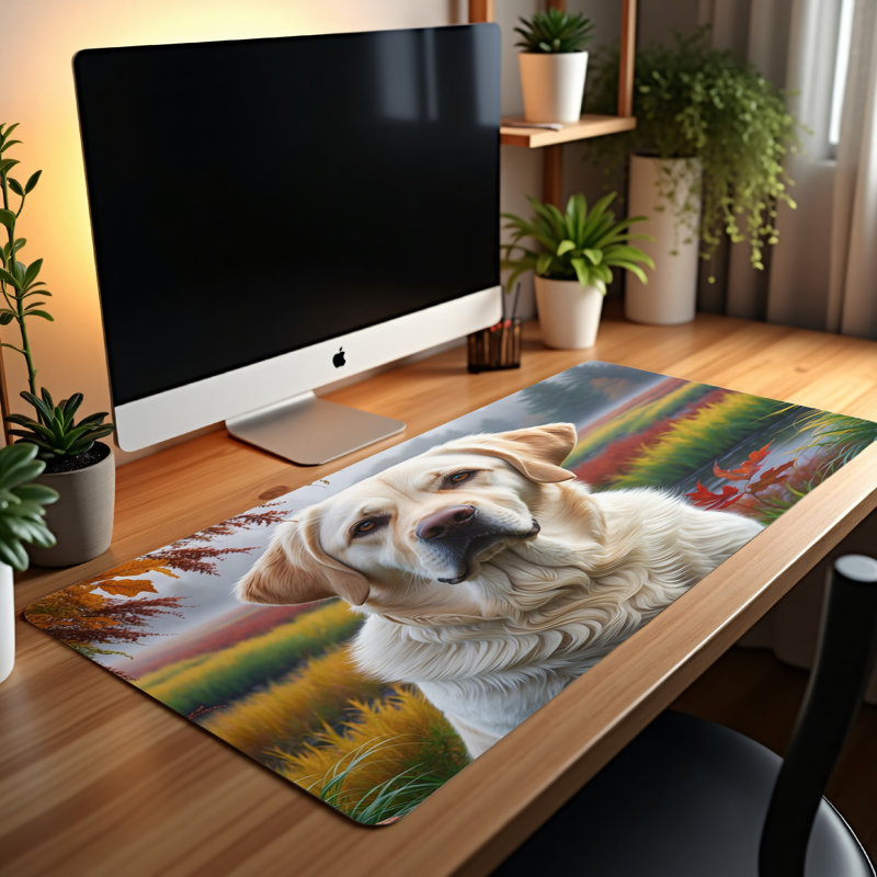 Polyester Desk Pad, 14.4x12.1