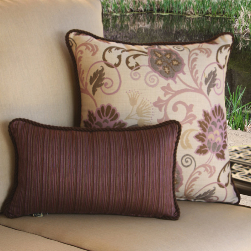 Design Harmony Lumbar Indoor/Outdoor Pillow Cover & Insert, Sensory Granite
