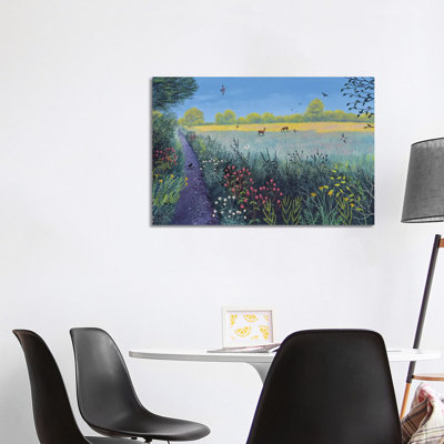 Down Summer Lane by Jo Grundy - Wrapped Canvas Painting