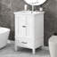 Meuble-lavabo de 20 po avec lavabo, armoire, butoir de porte magnétique et patins réglables-137733338