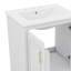 Meuble-lavabo moderne avec lavabo en céramique 2 portes et 1 tiroir pratique-1302348212