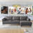 Cozy Leather RAF Sectional