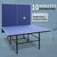 Table de ping-pong portative, 2,74 m (9 pi), pliable, pour une utilisation intérieure et extérieure. Conception portable et résistante aux intempéries avec roulettes. Filet, 2 raquettes et 3 balles inclus. Montage en 10 minutes. Mode de jeu.

