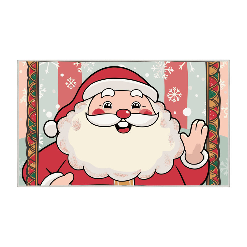 Tapis vacances de Noël The Holiday Aisle®, Rectangulaire 2 pi x 3 pi