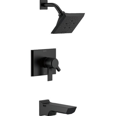 Pivotal 17 Series Tub and Shower Faucet Trim with Lever Handles and H2okinetic Technology -  Delta, T17499-BL