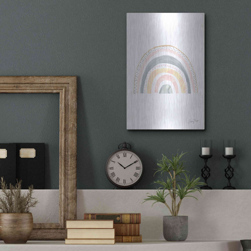 Art mural Boho, arc-en-ciel par Courtney Prahl, H 16 po x l 12 po