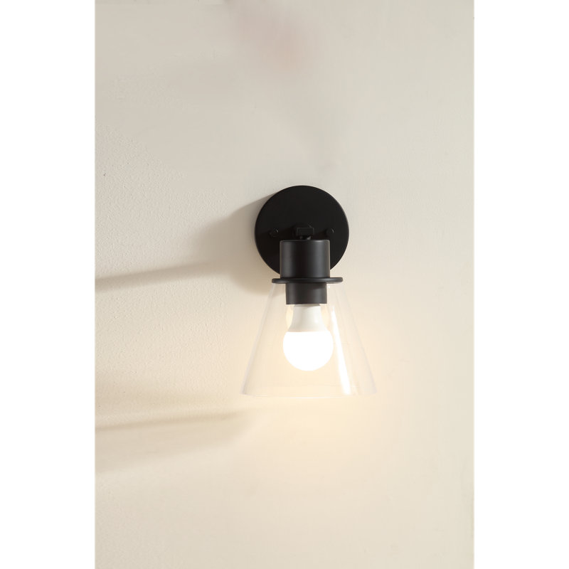 Single Wall Lamp, Matte Black