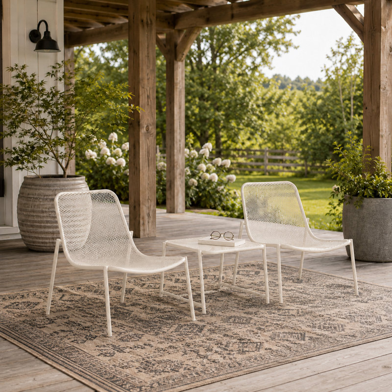 Ensemble de conversation Kincaid, White