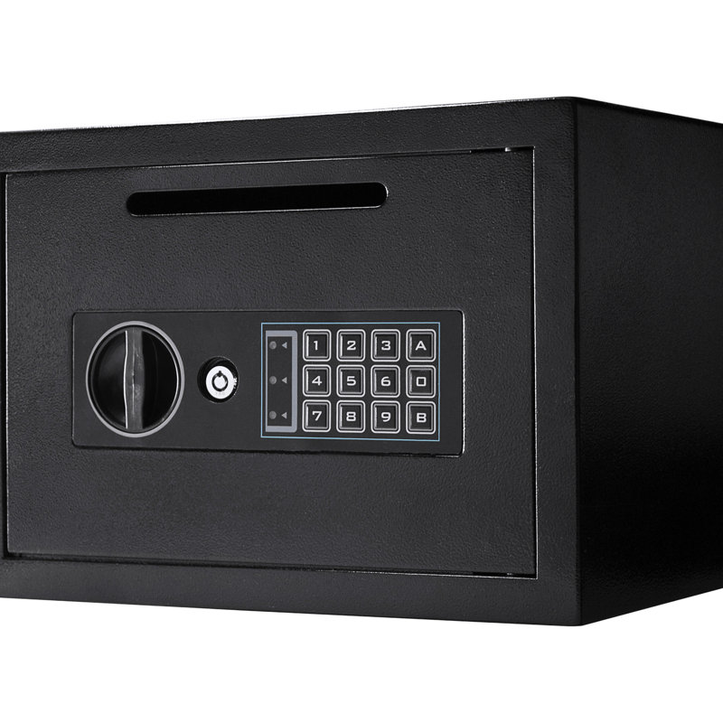 Coffre-fort numérique à clavier pour objets de valeur - Construction en acier - Protection compacte des biens