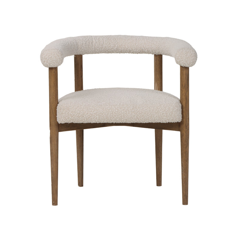 Upholstered Round Arm Chair