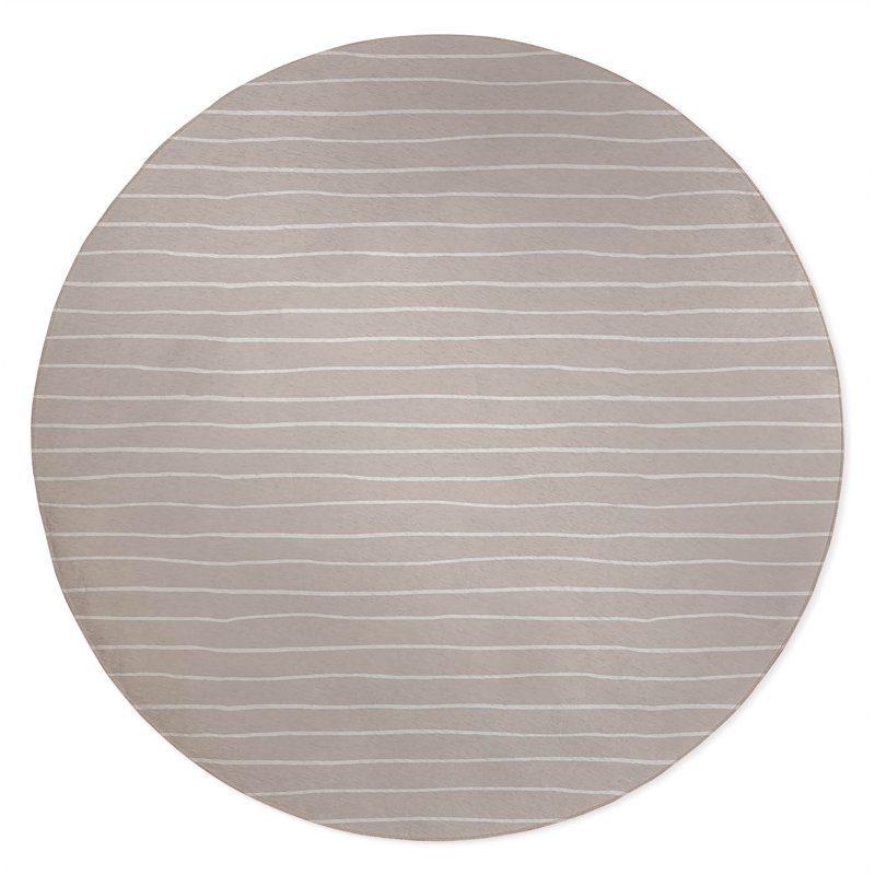 Smooth Lay Non-Slip Outdoor Rug, Round 5'