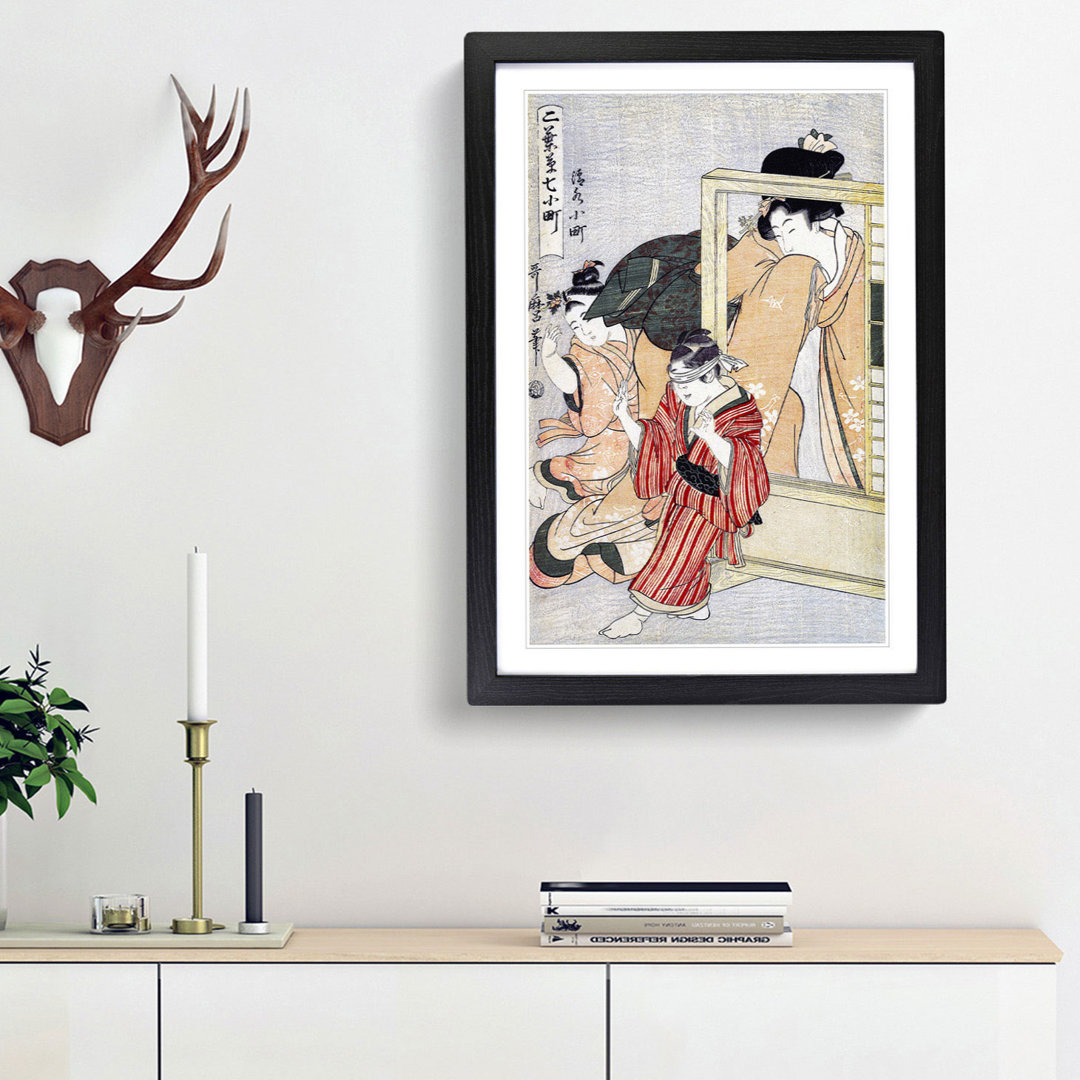 Kiyomizu Komachi by Kitagawa Utamaro - Picture Frame Art Print