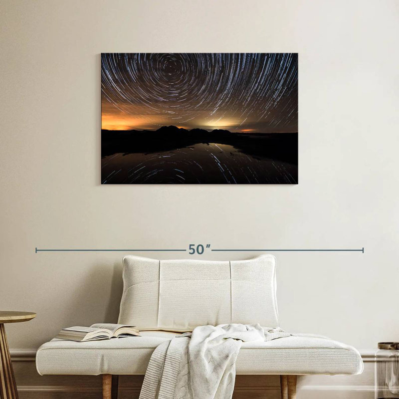Oberle Mirrored Star Trail, 24" H x 36" W
