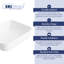 Salerno 500mm x 390mm  Rectangular Countertop Bathroom Sink Basin  White Vitreous China Sink