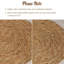 Ensemble de 10 napperons ronds tissés pour la table de salle à manger, ensemble de 10 napperons rustiques tissés rustiques Boho