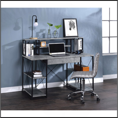 All Purpose Gray Finish Writing Desk