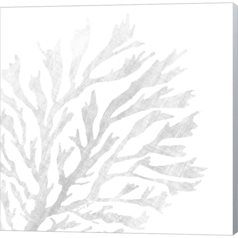 Décoration murale algues blanches