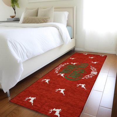 Tapis rubis Cerrito AMF217 lavable à la machine de qualité supérieure Cerrito