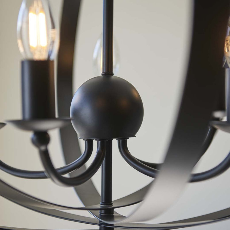 5 - Light Black Geometric Pendant