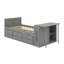 Lit plateforme simple en bois avec bureau et tablette de rangement-1761146412