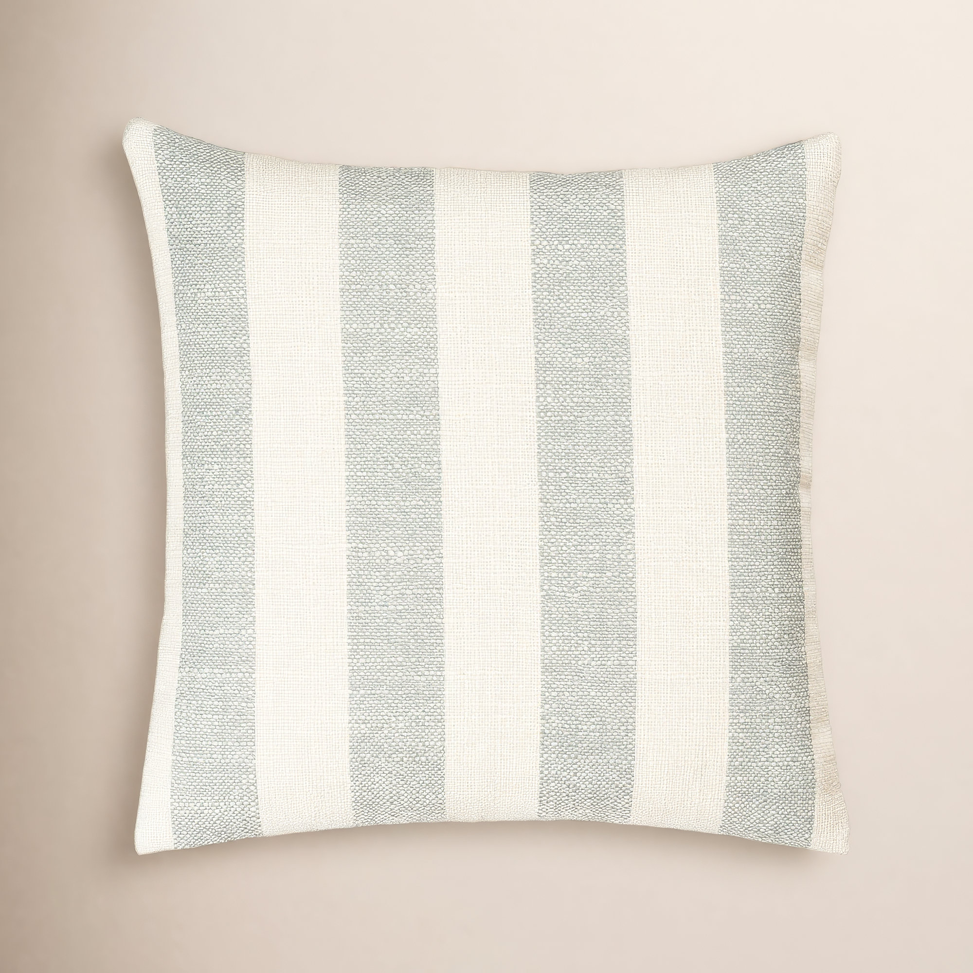 Birch Lane Harding Throw Pillow Throw, Sky Blue Striped, Square 20", Polyester