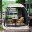 Pavillon de jardin en fibre de verre avec tentes-81779418