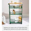 Tower Yamazaki Home Rolling Slim Storage Three Tier Utility Cart With Handle, Steel, Handle, Wheels-105474261