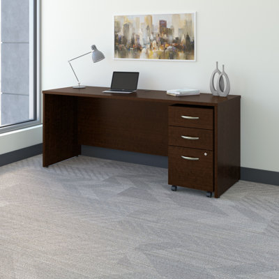 Bureau avec classeur mobile Series L 72 po x P 24 po