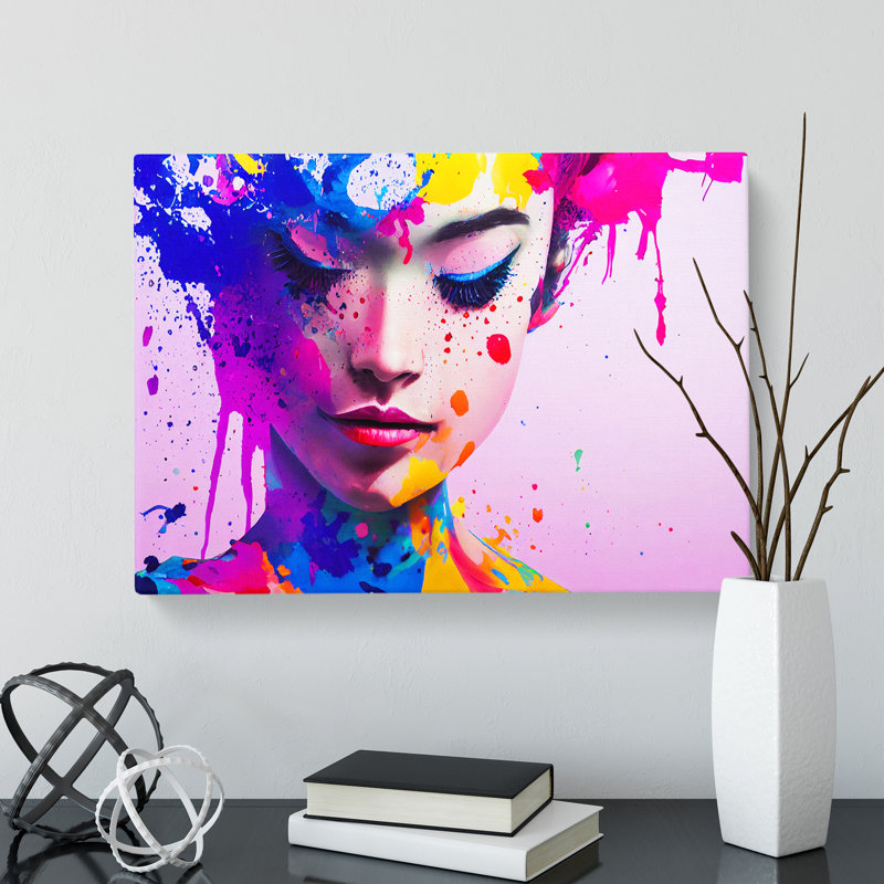 The Painted Woman Vol.2 Abstract - Wrapped Canvas, 40cm H x 60cm W x 3cm D