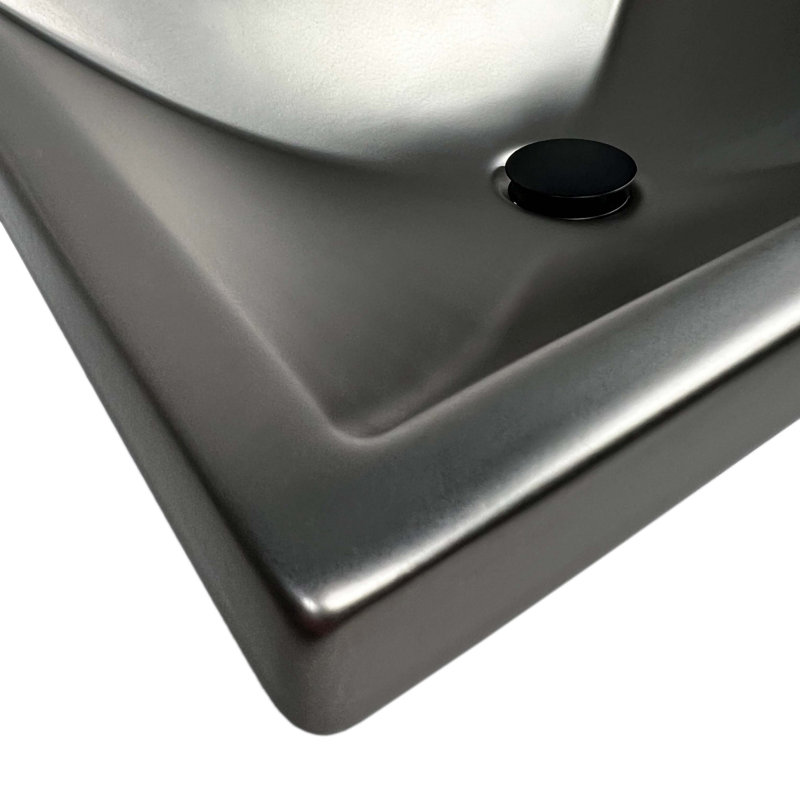 Dome 1.5" Pop-Up Bathroom Sink Drain, Matte Black