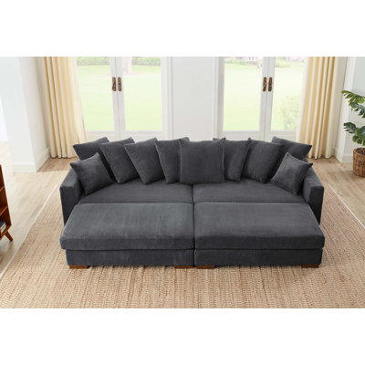 Emmakate 4 - Piece Upholstered Sofa & Chaise by Latitude Run